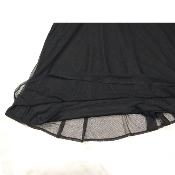 Davids Bridal Bridesmaid Formal Prom Dress Black Flare Stretch Womens Sz. 8 NWOT - Picture 9 of 11